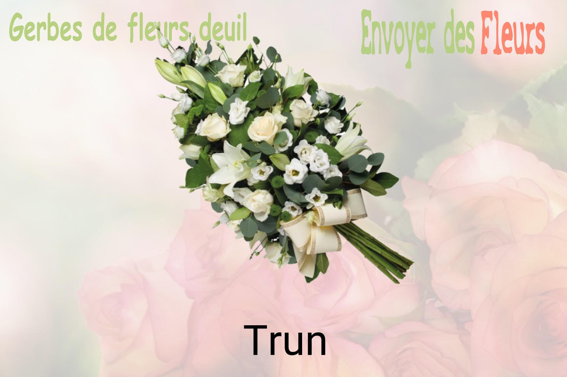 Gerbe de fleurs de deuil livrée à Trun